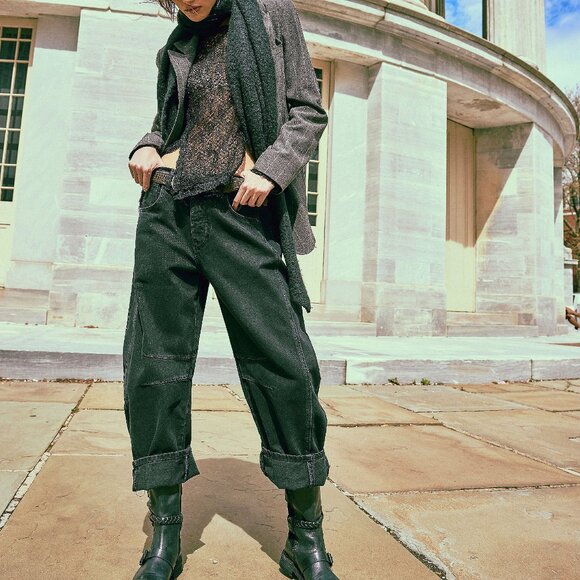 FREE PEOPLE On The Road Twisted Tee / Black - Picture 5 of 8